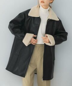 URBAN RESEARCH ROSSO / アーバンリサーチ ロッソ レザーブルゾン・ジャケット | le　fauxleathermustanghalfcoat