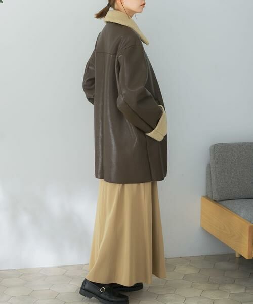 URBAN RESEARCH ROSSO / アーバンリサーチ ロッソ レザーブルゾン・ジャケット | le　fauxleathermustanghalfcoat | 詳細4