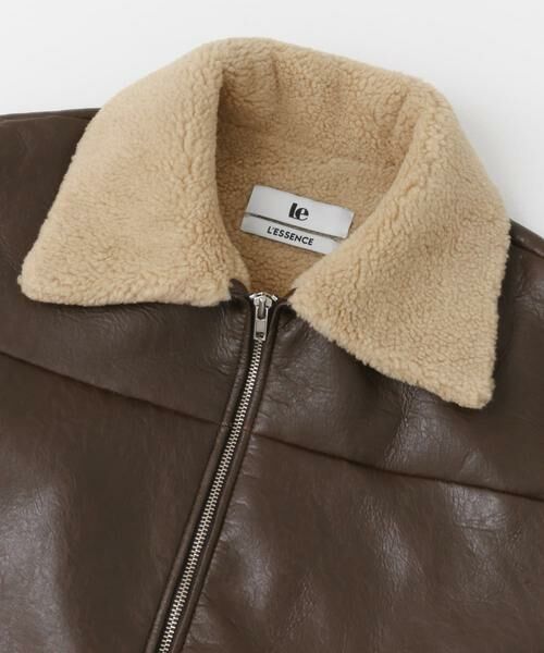 URBAN RESEARCH ROSSO / アーバンリサーチ ロッソ レザーブルゾン・ジャケット | le　fauxleathermustanghalfcoat | 詳細9