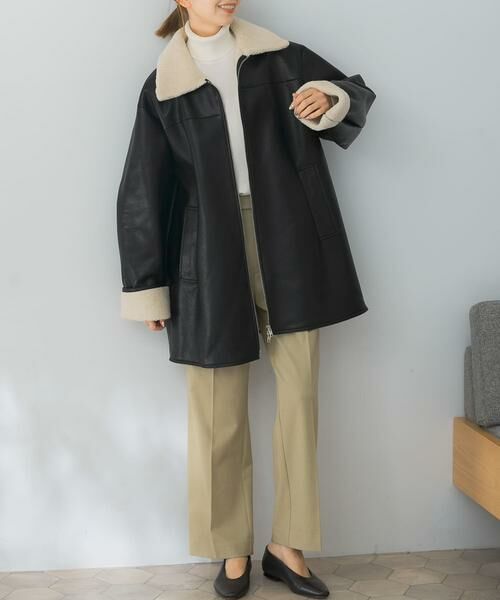 URBAN RESEARCH ROSSO / アーバンリサーチ ロッソ レザーブルゾン・ジャケット | le　fauxleathermustanghalfcoat | 詳細18