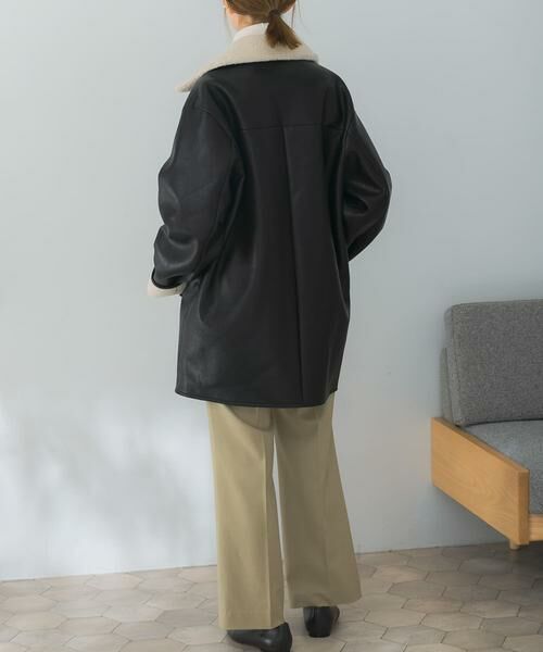 URBAN RESEARCH ROSSO / アーバンリサーチ ロッソ レザーブルゾン・ジャケット | le　fauxleathermustanghalfcoat | 詳細19