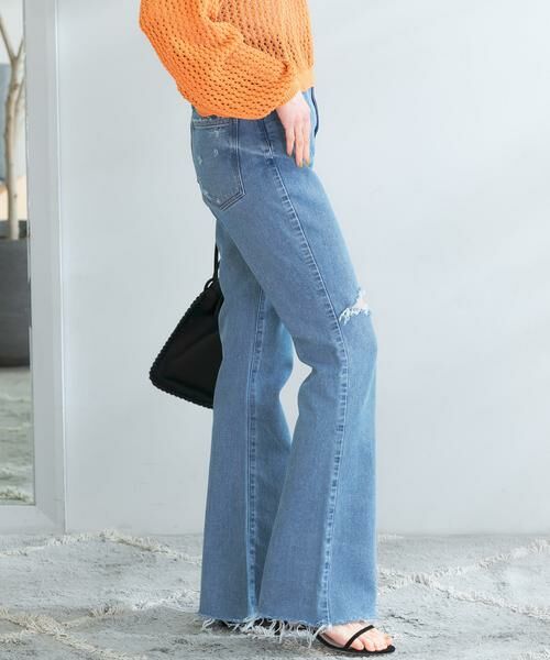 URBAN RESEARCH ROSSO / アーバンリサーチ ロッソ デニムパンツ | NEEDBY heritage　BARBARA BOOT CUT DAMAGED | 詳細2