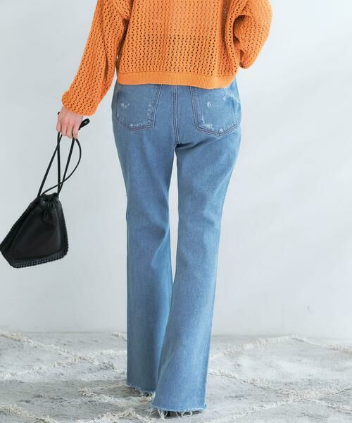 URBAN RESEARCH ROSSO / アーバンリサーチ ロッソ デニムパンツ | NEEDBY heritage　BARBARA BOOT CUT DAMAGED | 詳細3