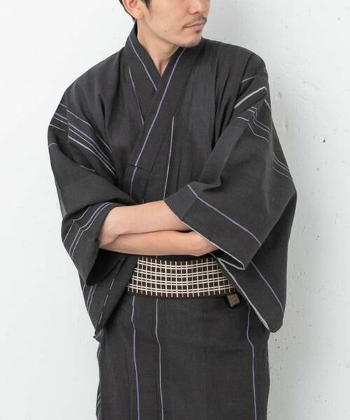 URBAN RESEARCH ROSSO / アーバンリサーチ ロッソ 着物・浴衣・小物類 | 紳士ゆかた 綿麻（チャコールグレー）