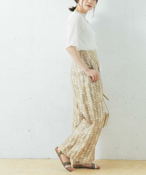 URBAN RESEARCH ROSSO / アーバンリサーチ ロッソ その他パンツ | リーフプリントワイドパンツ | 詳細1