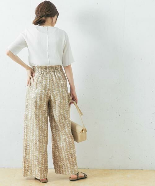 URBAN RESEARCH ROSSO / アーバンリサーチ ロッソ その他パンツ | リーフプリントワイドパンツ | 詳細4