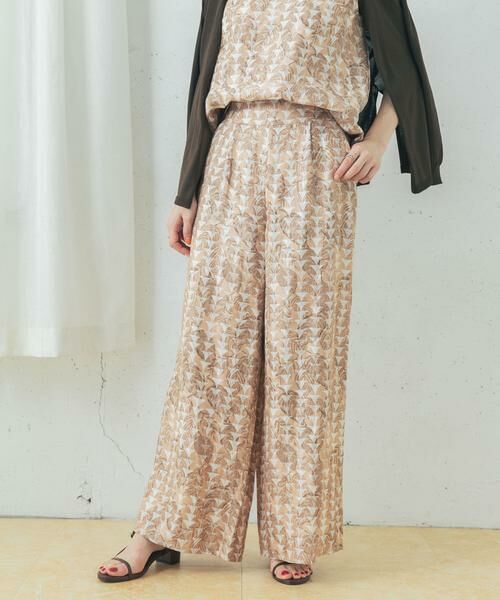 URBAN RESEARCH ROSSO / アーバンリサーチ ロッソ その他パンツ | リーフプリントワイドパンツ | 詳細7