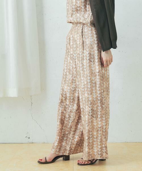 URBAN RESEARCH ROSSO / アーバンリサーチ ロッソ その他パンツ | リーフプリントワイドパンツ | 詳細8