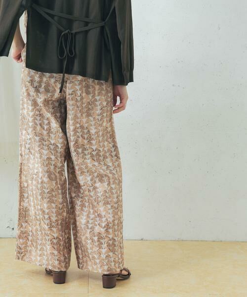 URBAN RESEARCH ROSSO / アーバンリサーチ ロッソ その他パンツ | リーフプリントワイドパンツ | 詳細9