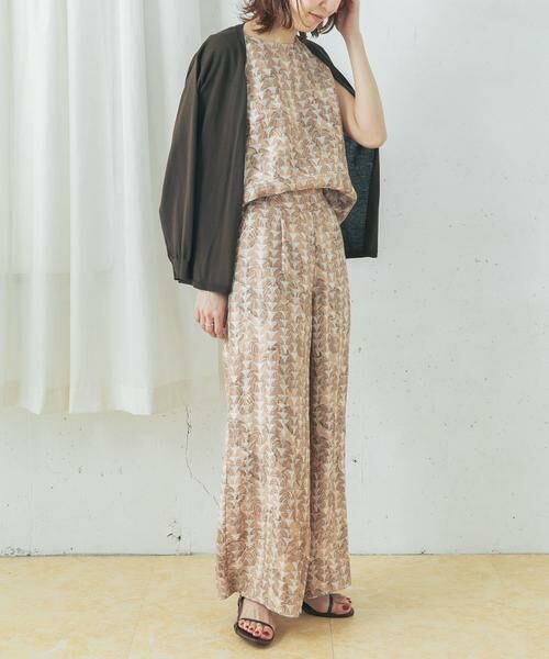 URBAN RESEARCH ROSSO / アーバンリサーチ ロッソ その他パンツ | リーフプリントワイドパンツ | 詳細10