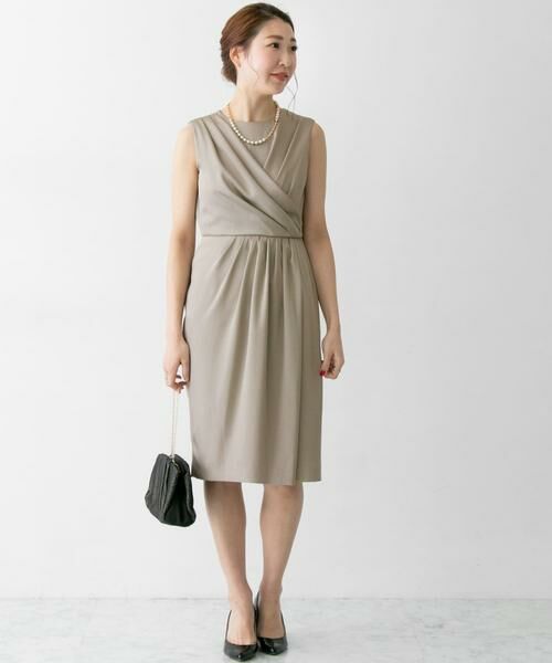 URBAN RESEARCH ROSSO / アーバンリサーチ ロッソ ドレス | タックドレープドレス | 詳細15