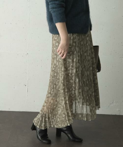 URBAN RESEARCH ROSSO / アーバンリサーチ ロッソ スカート | スネークプリントプリーツスカート∴ | 詳細2