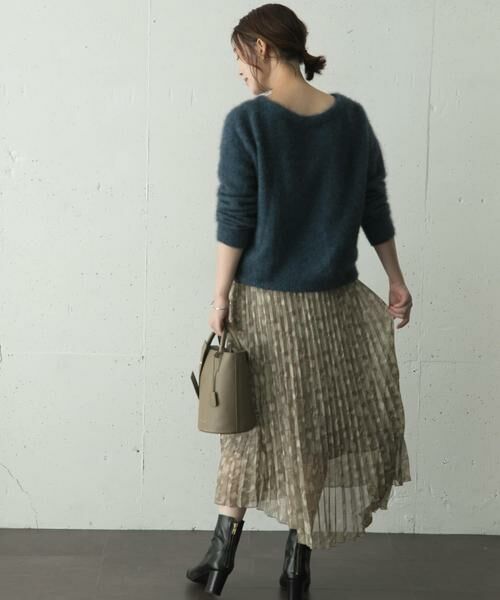 URBAN RESEARCH ROSSO / アーバンリサーチ ロッソ スカート | スネークプリントプリーツスカート∴ | 詳細4