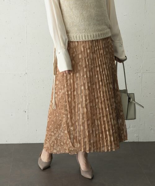 URBAN RESEARCH ROSSO / アーバンリサーチ ロッソ スカート | スネークプリントプリーツスカート∴ | 詳細7