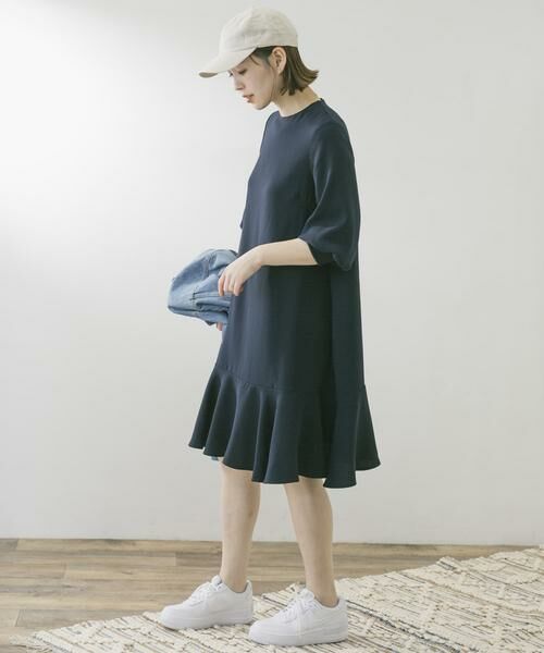 URBAN RESEARCH ROSSO / アーバンリサーチ ロッソ ワンピース | F by ROSSO　ジョーゼット裾フレアワンピース∴ | 詳細5