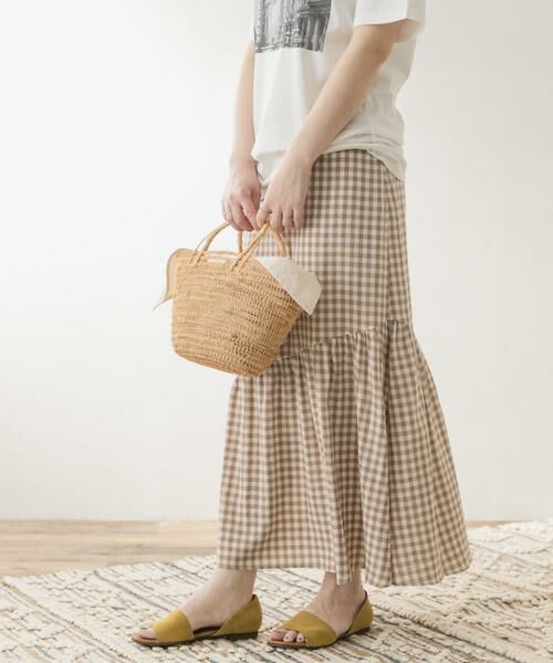 URBAN RESEARCH ROSSO / アーバンリサーチ ロッソ スカート | F by ROSSO　ギンガムチェックマーメイドスカート | 詳細2