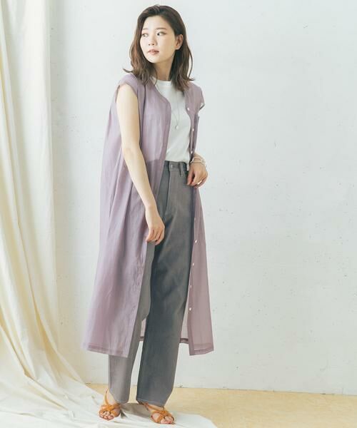 URBAN RESEARCH ROSSO / アーバンリサーチ ロッソ ワンピース | コットンシルクフレンチガウンワンピース | 詳細1