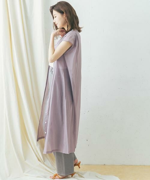 URBAN RESEARCH ROSSO / アーバンリサーチ ロッソ ワンピース | コットンシルクフレンチガウンワンピース | 詳細3