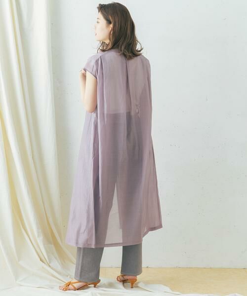 URBAN RESEARCH ROSSO / アーバンリサーチ ロッソ ワンピース | コットンシルクフレンチガウンワンピース | 詳細4