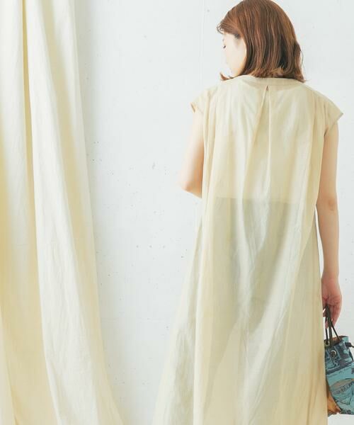 URBAN RESEARCH ROSSO / アーバンリサーチ ロッソ ワンピース | コットンシルクフレンチガウンワンピース | 詳細8