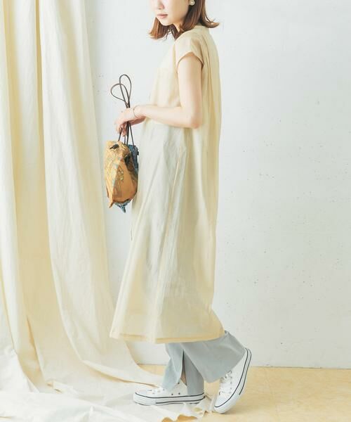URBAN RESEARCH ROSSO / アーバンリサーチ ロッソ ワンピース | コットンシルクフレンチガウンワンピース | 詳細9