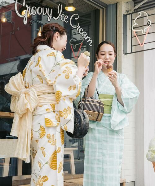 URBAN RESEARCH ROSSO / アーバンリサーチ ロッソ 着物・浴衣・小物類 | 綿麻ゆかた 格子 | 詳細11