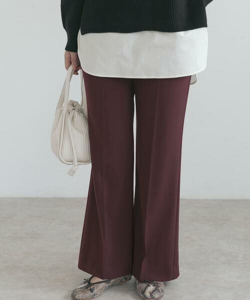 URBAN RESEARCH ROSSO / アーバンリサーチ ロッソ その他パンツ | ハイウエストセミフレアパンツ | 詳細1