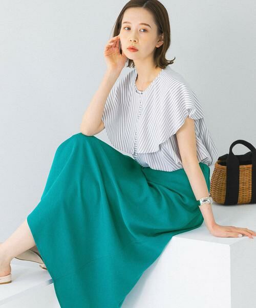 URBAN RESEARCH ROSSO / アーバンリサーチ ロッソ スカート | リネンフレアーナロースカート | 詳細12