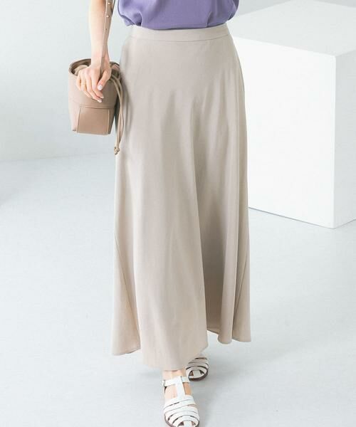 URBAN RESEARCH ROSSO / アーバンリサーチ ロッソ スカート | リネンフレアーナロースカート(アイボリー)