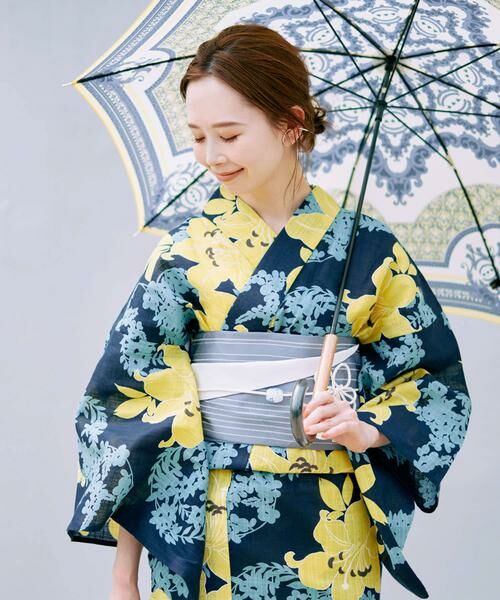 URBAN RESEARCH ROSSO / アーバンリサーチ ロッソ 着物・浴衣・小物類 | 綿麻ゆかた 百合 | 詳細5