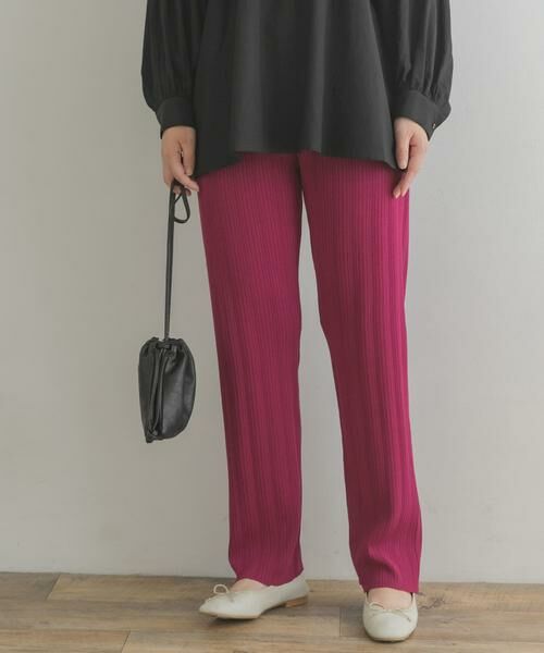 URBAN RESEARCH ROSSO / アーバンリサーチ ロッソ その他パンツ | F by ROSSO ウォッシャブルニットリブパンツ | 詳細1