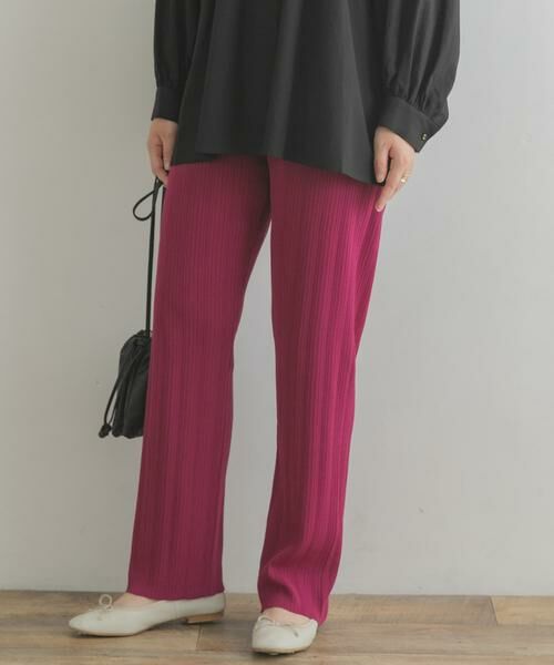 URBAN RESEARCH ROSSO / アーバンリサーチ ロッソ その他パンツ | F by ROSSO ウォッシャブルニットリブパンツ | 詳細2