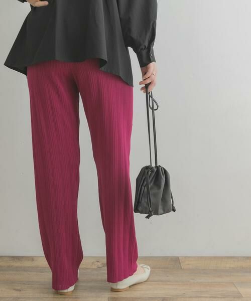 URBAN RESEARCH ROSSO / アーバンリサーチ ロッソ その他パンツ | F by ROSSO ウォッシャブルニットリブパンツ | 詳細4