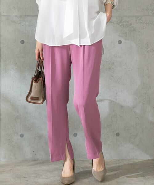 URBAN RESEARCH ROSSO / アーバンリサーチ ロッソ その他パンツ | ウォッシャブルインサイドスリットイージーパンツ | 詳細8