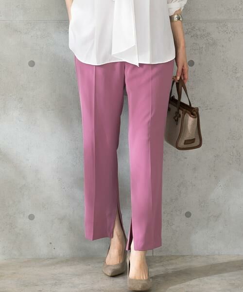 URBAN RESEARCH ROSSO / アーバンリサーチ ロッソ その他パンツ | ウォッシャブルインサイドスリットイージーパンツ | 詳細9