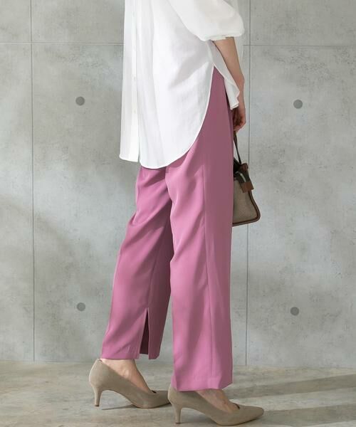 URBAN RESEARCH ROSSO / アーバンリサーチ ロッソ その他パンツ | ウォッシャブルインサイドスリットイージーパンツ | 詳細10