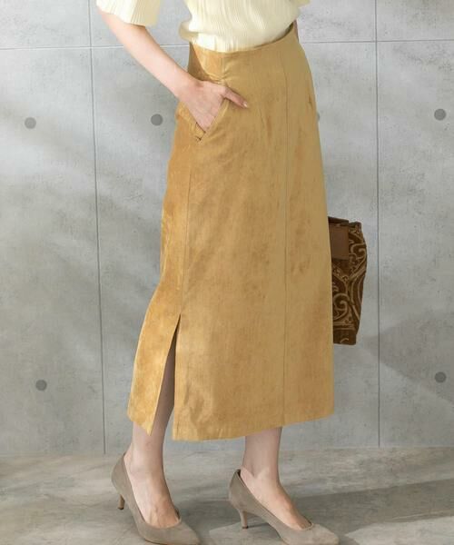 URBAN RESEARCH ROSSO / アーバンリサーチ ロッソ スカート | シャンブレー別珍タイトスリットスカート | 詳細2