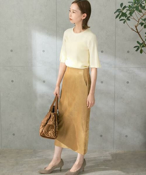 URBAN RESEARCH ROSSO / アーバンリサーチ ロッソ スカート | シャンブレー別珍タイトスリットスカート | 詳細5