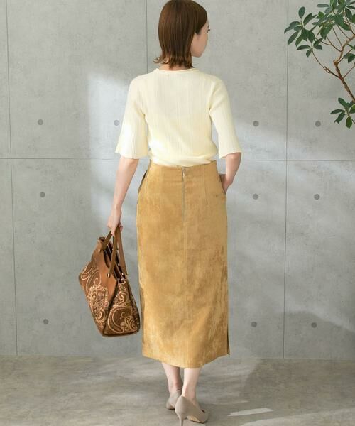 URBAN RESEARCH ROSSO / アーバンリサーチ ロッソ スカート | シャンブレー別珍タイトスリットスカート | 詳細7