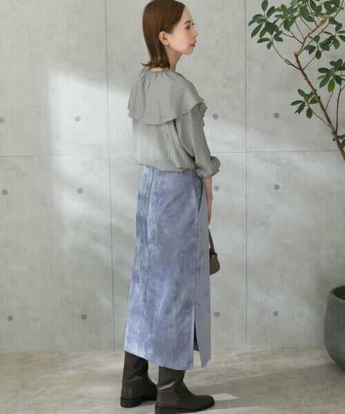 URBAN RESEARCH ROSSO / アーバンリサーチ ロッソ スカート | シャンブレー別珍タイトスリットスカート | 詳細18