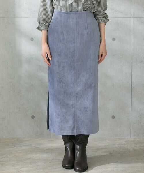 URBAN RESEARCH ROSSO / アーバンリサーチ ロッソ スカート | シャンブレー別珍タイトスリットスカート | 詳細19