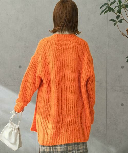 URBAN RESEARCH ROSSO / アーバンリサーチ ロッソ カーディガン・ボレロ | ローゲージ畦編みカーディガン | 詳細4