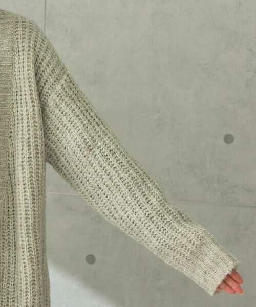 URBAN RESEARCH ROSSO / アーバンリサーチ ロッソ カーディガン・ボレロ | ローゲージ畦編みカーディガン | 詳細21