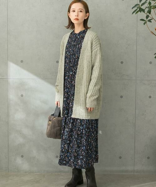 URBAN RESEARCH ROSSO / アーバンリサーチ ロッソ カーディガン・ボレロ | ローゲージ畦編みカーディガン | 詳細14