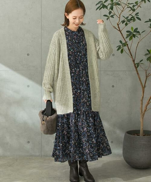 URBAN RESEARCH ROSSO / アーバンリサーチ ロッソ カーディガン・ボレロ | ローゲージ畦編みカーディガン | 詳細15