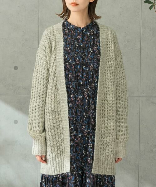 URBAN RESEARCH ROSSO / アーバンリサーチ ロッソ カーディガン・ボレロ | ローゲージ畦編みカーディガン | 詳細17