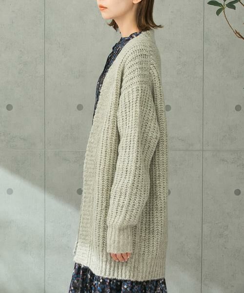 URBAN RESEARCH ROSSO / アーバンリサーチ ロッソ カーディガン・ボレロ | ローゲージ畦編みカーディガン | 詳細18