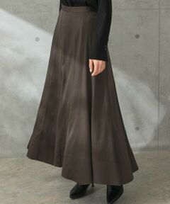 URBAN RESEARCH ROSSO / アーバンリサーチ ロッソ スカート | パネルラインサテンフレアスカート