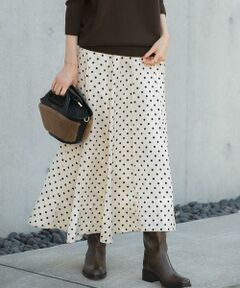 URBAN RESEARCH ROSSO / アーバンリサーチ ロッソ スカート | パネルラインサテンフレアスカート