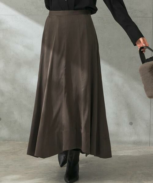 URBAN RESEARCH ROSSO / アーバンリサーチ ロッソ スカート | パネルラインサテンフレアスカート | 詳細11